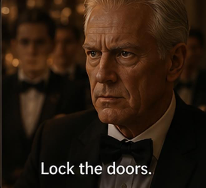 Adrian Whitmore orders the ballroom sealed