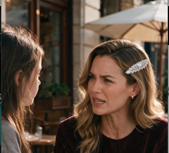 Evelyn turning on the child after catching her wrist